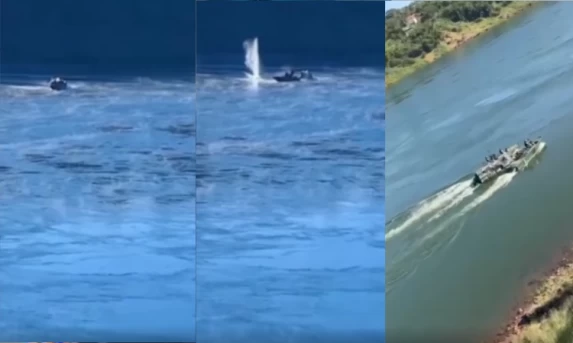 CONFRONTO NA FRONTEIRA DEIXA AGENTE FERIDO DURANTE APREENSÃO DE EMBARCAÇÃO