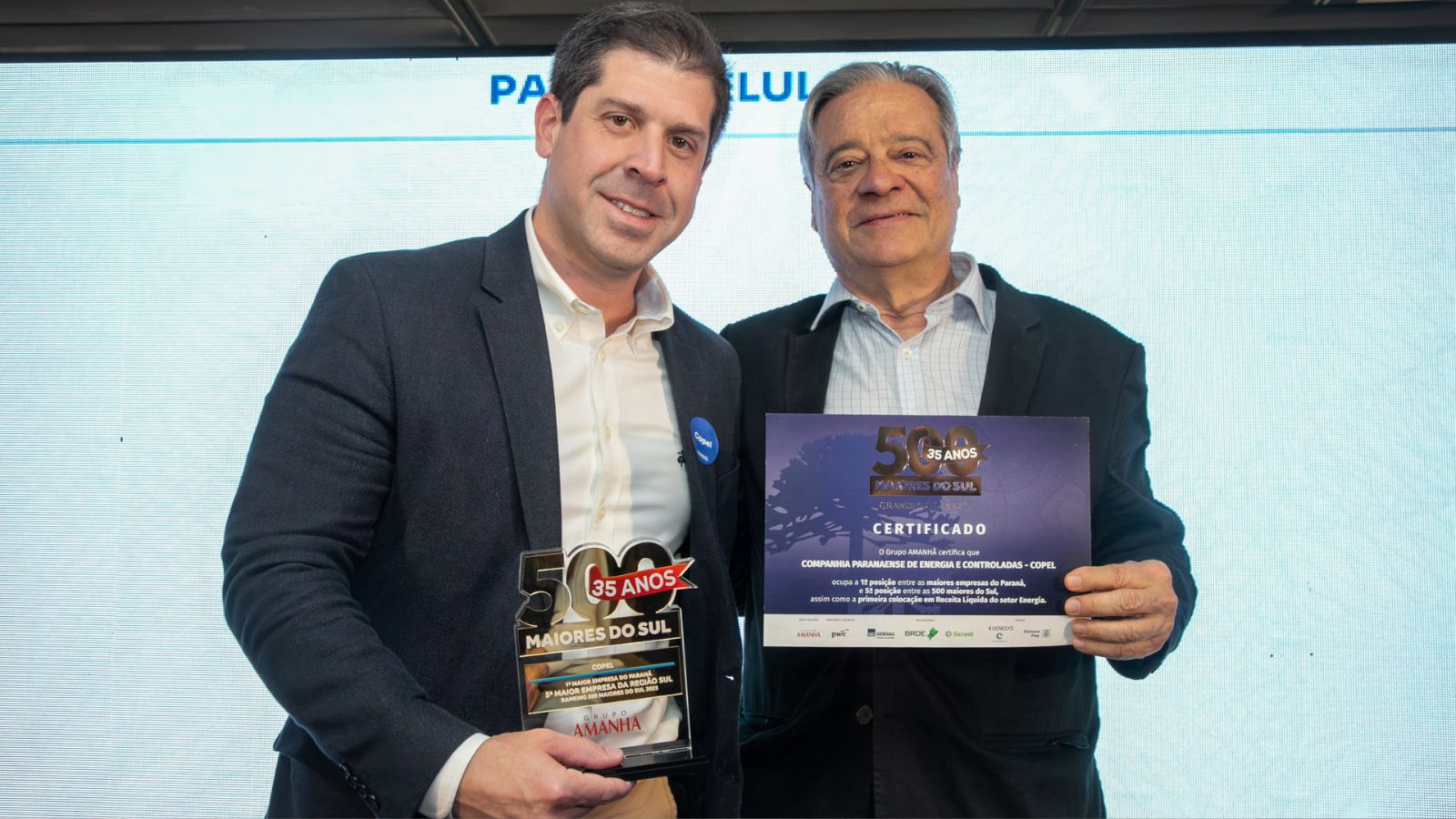 Copel é a maior empresa do Paraná e a 5ª do Sul no ranking das 500 maiores