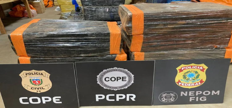 DESCAMINHO: PF e forças estaduais apreendem mais de 200 kg de drogas no Lago de Itaipu.