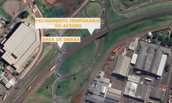 EPR Iguaçu realiza substituição de defensa metálica e alça de acesso a bairro será temporariamente fechada em Cascavel
