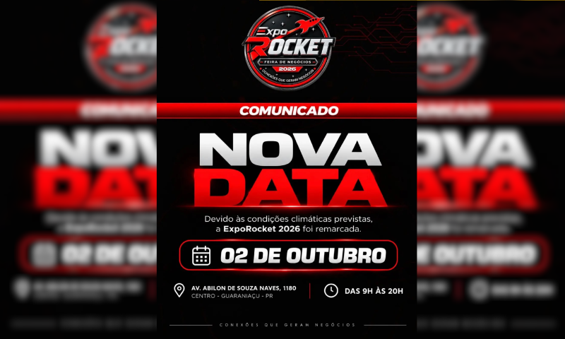 ExpoRocket 2026 em Guaraniaçu tem nova data confirmada e será realizada em 2 de outubro