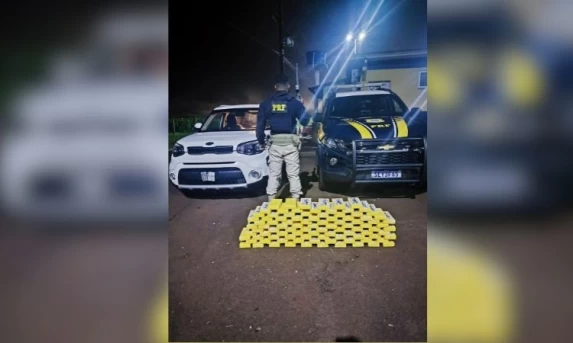 Fiscalização na BR-277: PRF apreende quase 100 kg de cocaína em fundo falso