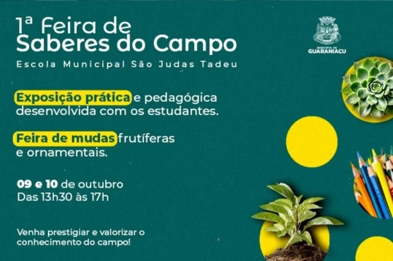 GUARANIAÇU: Comunidade de São Judas Tadeu sedia a 1ª Feira de Saberes do Campo