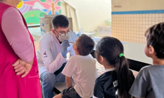 Guaraniaçu realiza ação de saúde bucal na Escola Municipal Jean Piaget