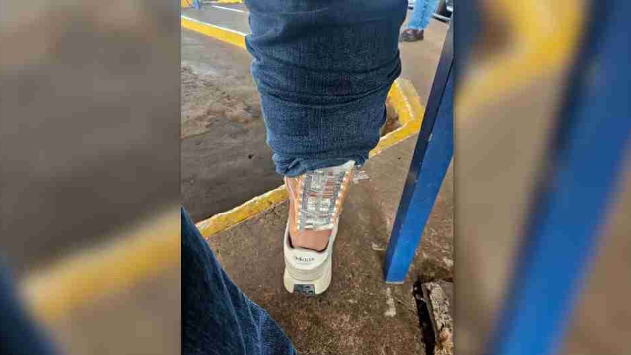Homem é flagrado com ampolas de emagrecedor escondidas no corpo na Ponte da Amizade