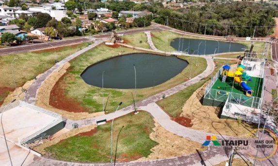 IBEMA: Obras de infraestrutura e paisagismo no lago municipal em parceria com a Itaipu Binacional