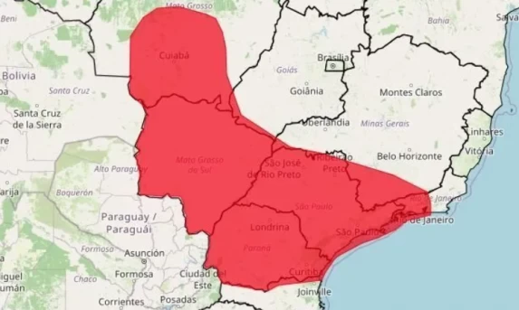 Inmet emite alerta vermelho de calor extremo para 6 estados brasileiros, incluindo o Paraná