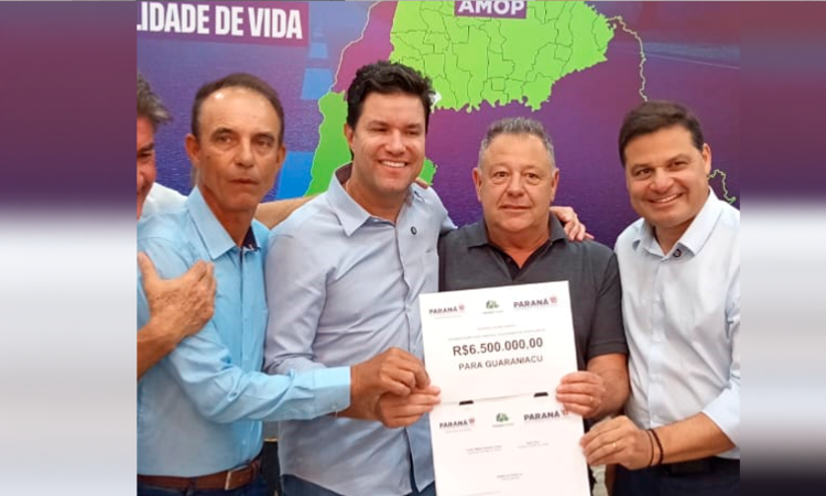 Mais investimentos para Guaraniaçu: município é contemplado com R$ 6,5 milhões do Governo do Paraná