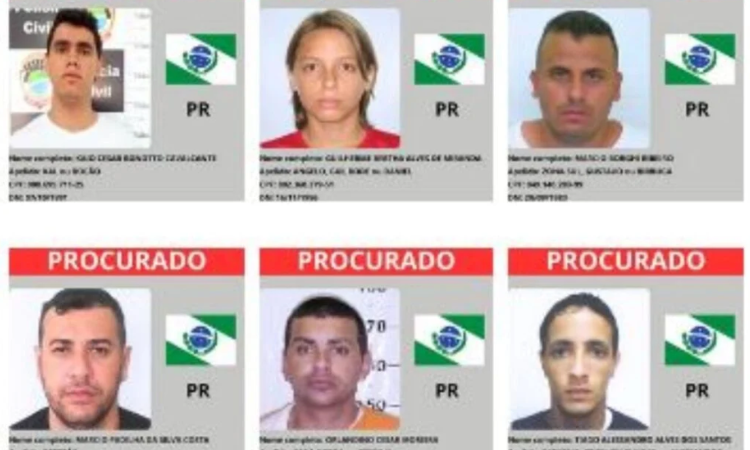 Paraná Tem Seis Criminosos na 
