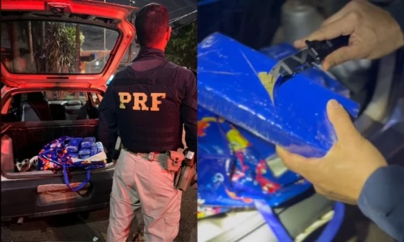 PRF prende traficante reincidente e apreende quase 30 quilos de drogas em São Miguel do Iguaçu