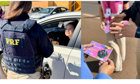 PRF realiza Operação Rosas de Aço com ações educativas em Guarapuava (PR)