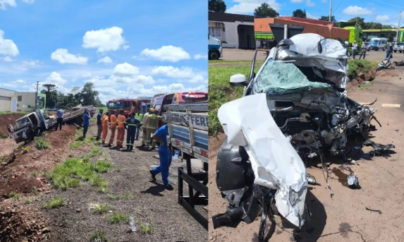 Tragédia na BR-277: Colisão Frontal entre Carro e Caminhão Deixa um Morto e Quatro Feridos em Santa Tereza do Oeste