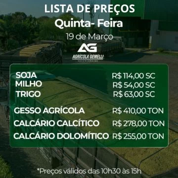 Cotação Agrícola